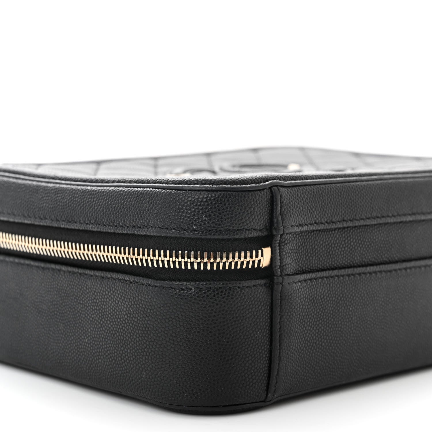 Chanel Caviar Quilted Medium CC Filigree Vanity Case Black 10 of 13