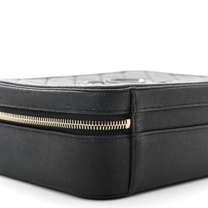 Chanel Caviar Quilted Medium CC Filigree Vanity Case Black 10 of 13