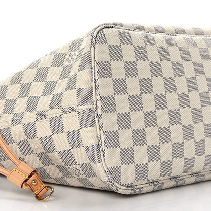 Louis Vuitton Damier Azur Neo Neverfull MM Rose Ballerine 9 of 10