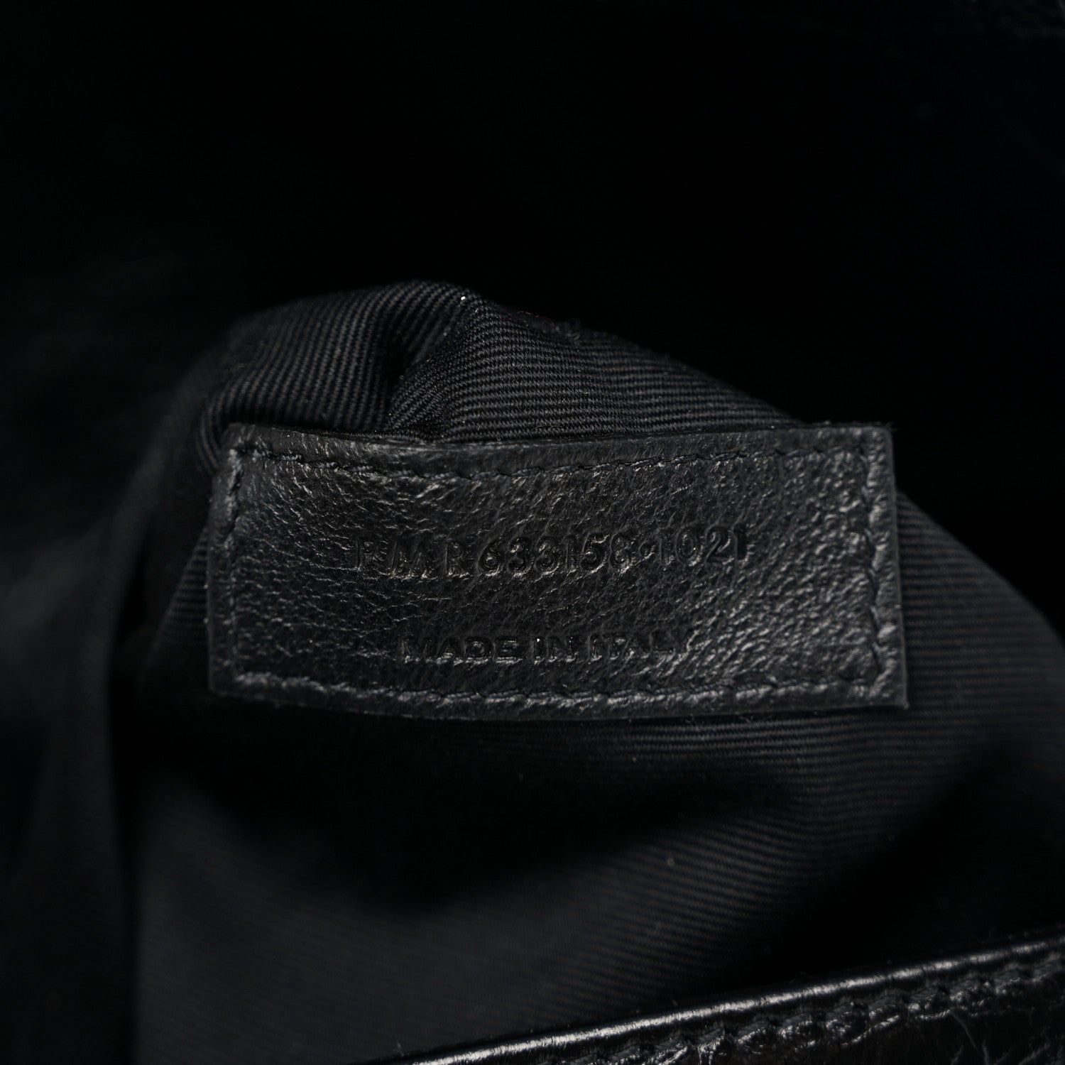 Saint Laurent Crinkled Calfskin Matelasse Monogram Medium Niki Chain Satchel Black 7 of 10