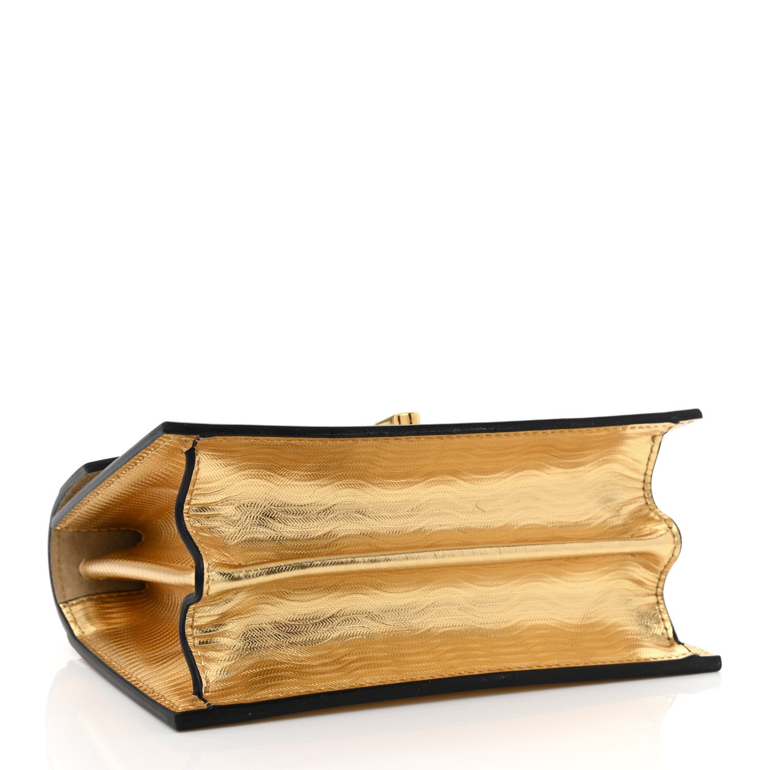 Christian Louboutin Metallic Calfskin Mini Elisa Shoulder Bag Gold 4 of 10