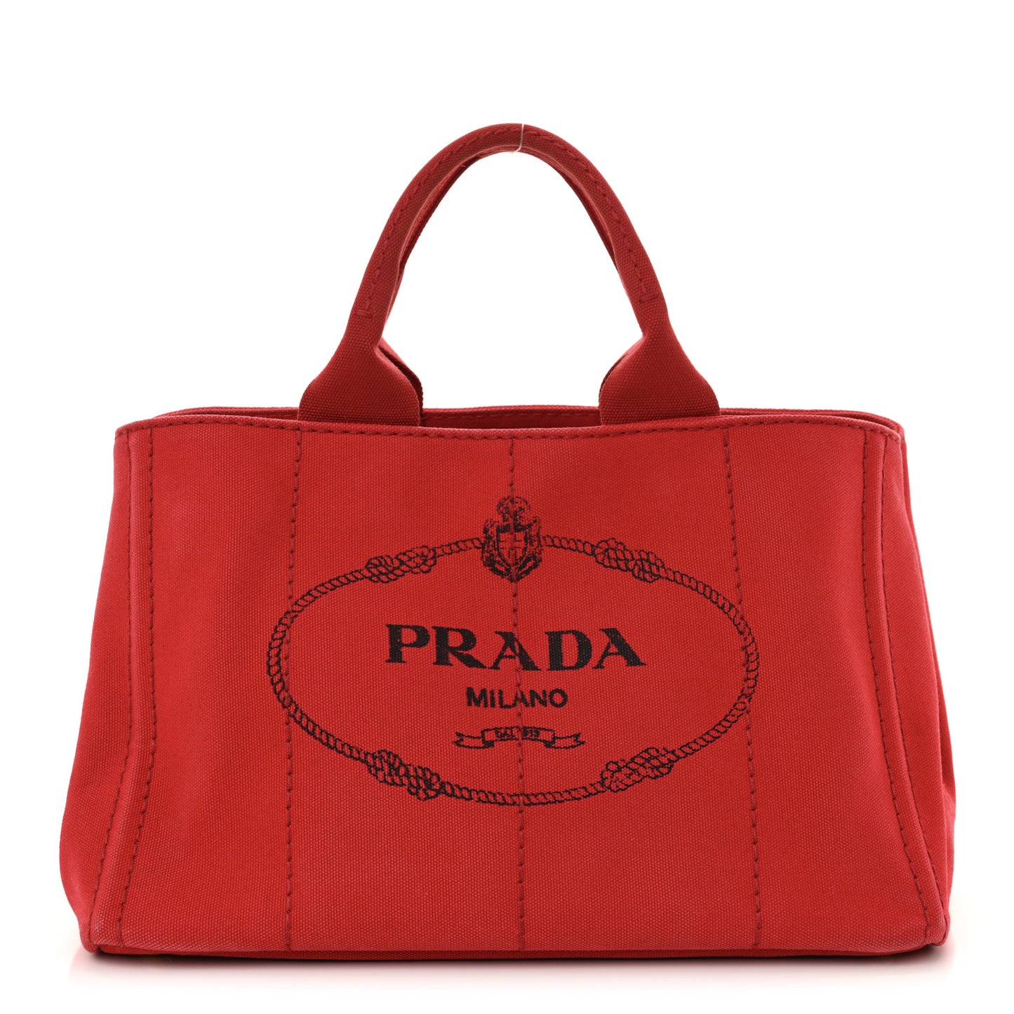 Canapa Small Logo Tote Rosso