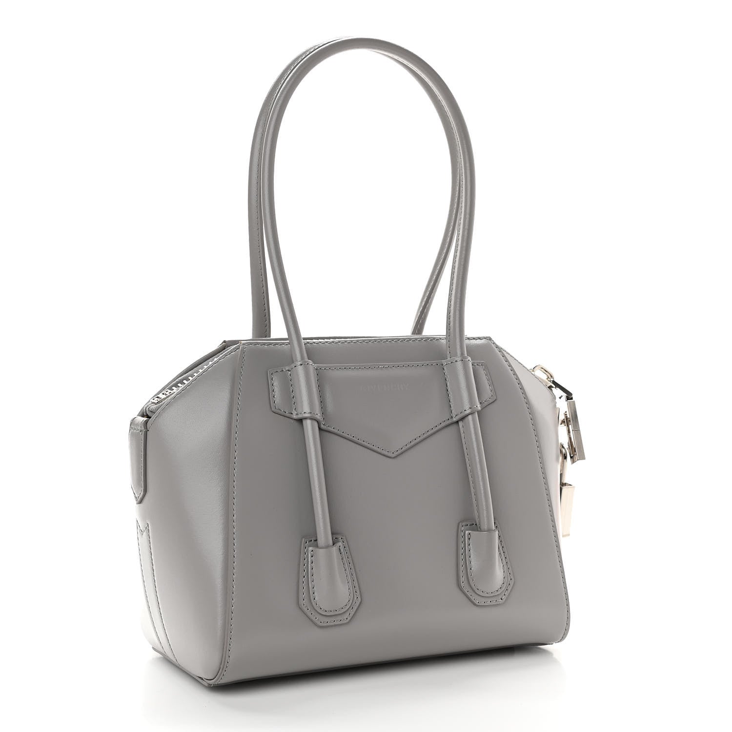 Givenchy Box Calfskin Mini Lock Antigona Grey 3 of 10