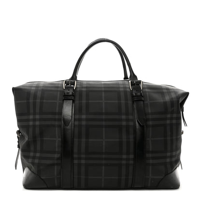 Burberry Nylon Smoked Check Weekend Duffle Bag Black 1 of 18
