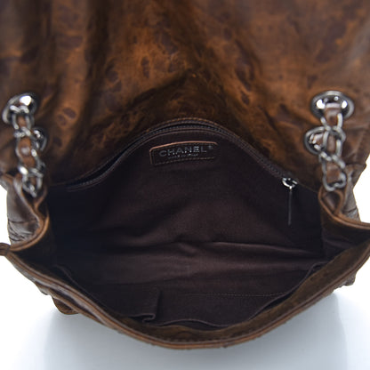 Chanel Aged Crumpled Calfskin Small Vintage Flap Brown 7 of 11