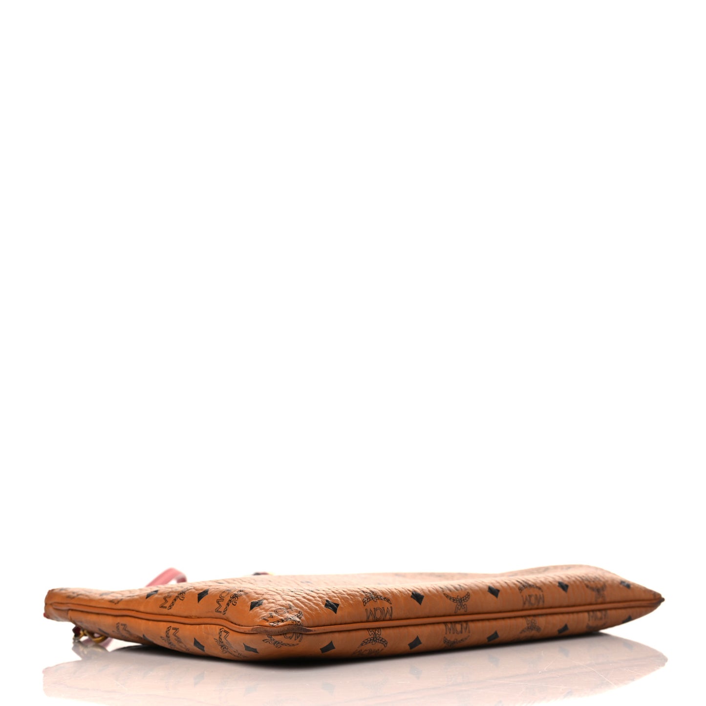 Visetos Medium Crossbody Pouch Cognac Red