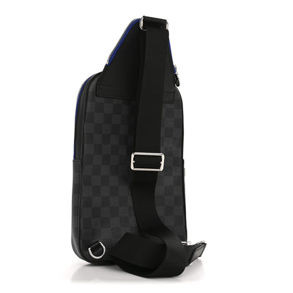 Louis Vuitton Damier Graphite Avenue Slingbag NM Indigo Blue 3 of 13