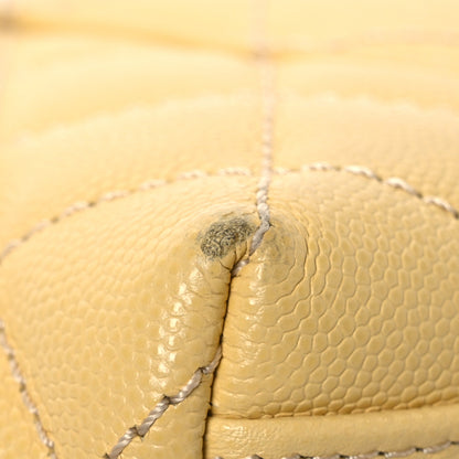Chanel Caviar Quilted Mini Coco Handle Flap Yellow 17 of 18