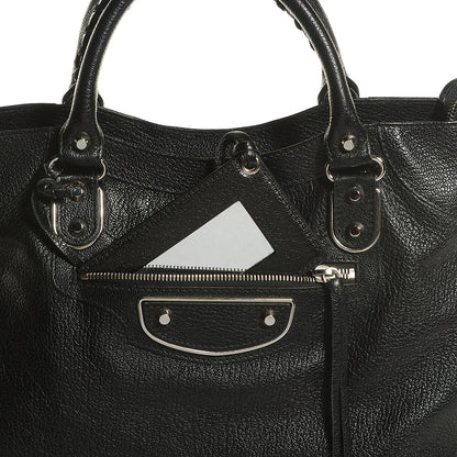 Balenciaga Chevre Silver Metallic Edge Hardware Velo Black 11 of 11