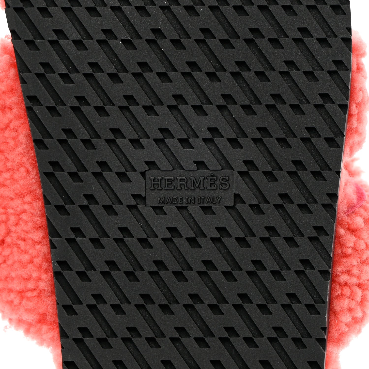 Hermes Woolskin Womens Chypre Sandals 38.5 Rose Du Desert 6 of 9