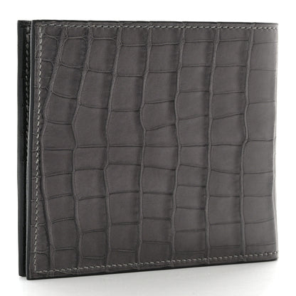 Hermes Matte Alligator MC2 Copernic Compact Wallet Graphite 3 of 7