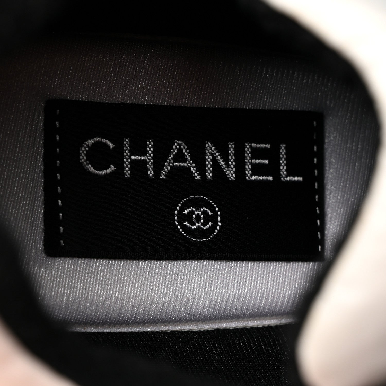 Chanel Nylon Lambskin Suede Calfskin CC Sneakers 38 Pink White Black 6 of 9