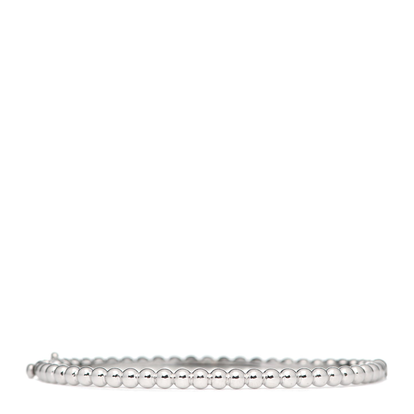 18K White Gold Perlee Pearls of Gold Bracelet M