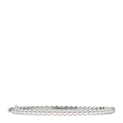 Van Cleef & Arpels 18K White Gold Perlee Pearls of Gold Bracelet M 3 of 4