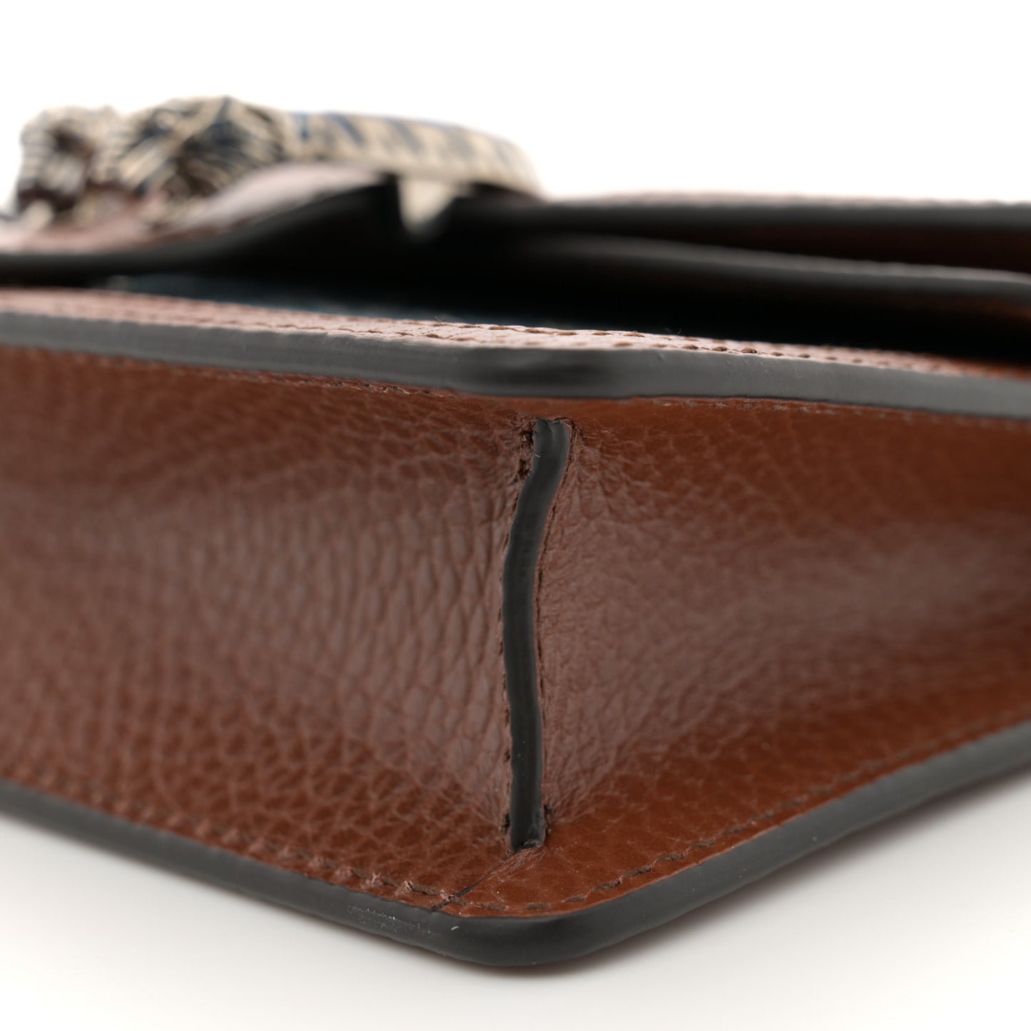 New Denim GG Monogram Dollar Calfskin Enamel Super Mini Dionysus Shoulder Bag Blue Tea Cuir Epilog Electric Blue