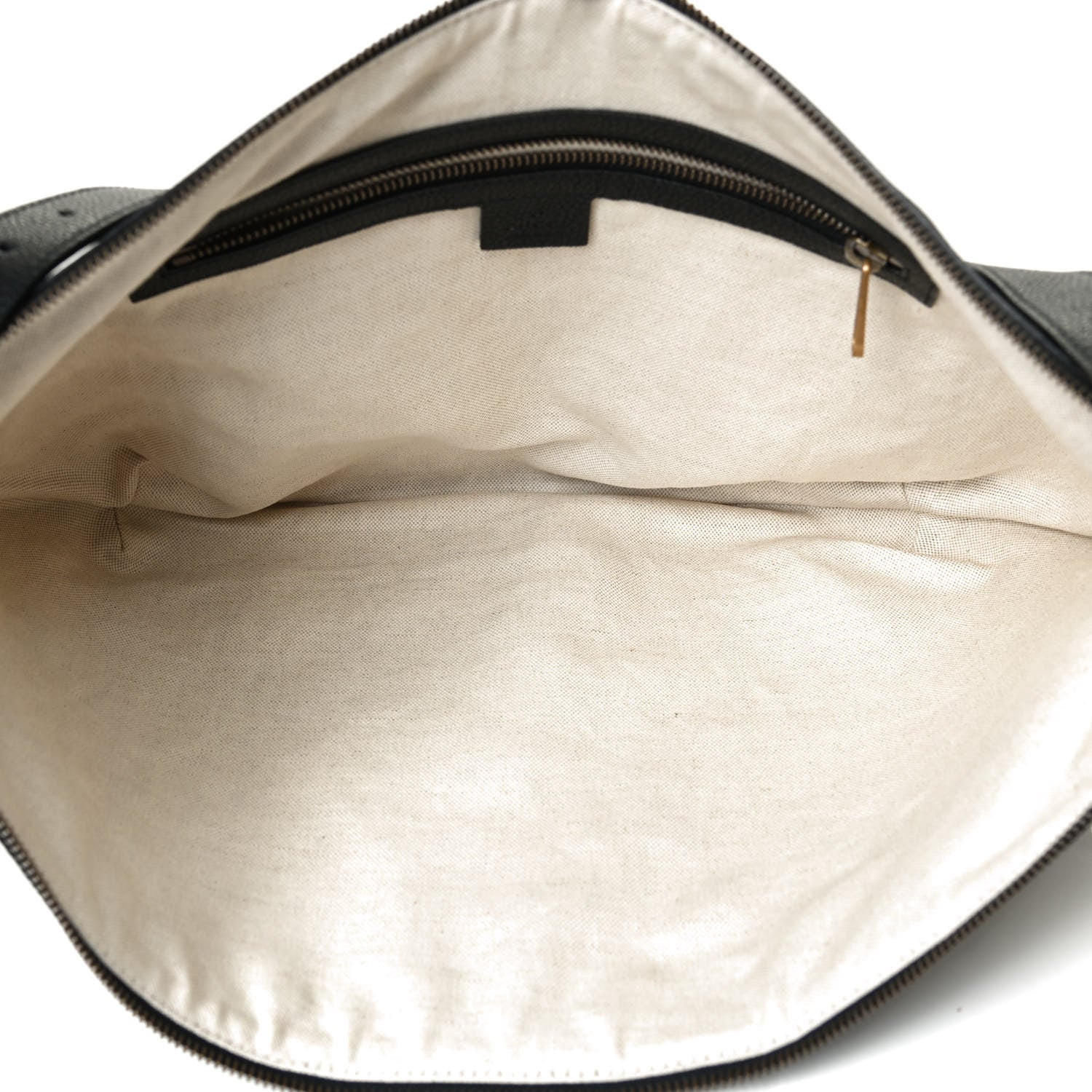 Gucci Grained Calfskin Logo Half Moon Hobo Black 8 of 22