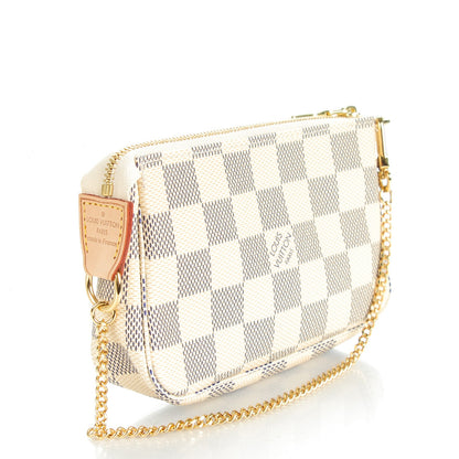 Louis Vuitton Damier Azur Mini Pochette Accessories 3 of 7