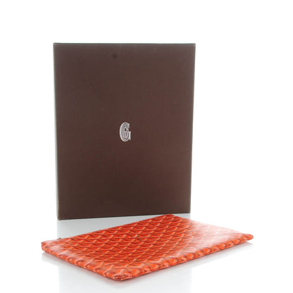Goyard Goyardine Senat Pochette MM Orange 4 of 7