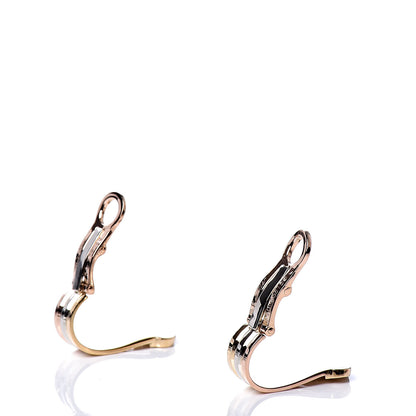 Cartier 18K Yellow White Pink Gold C De Clip-On Earrings 4 of 4