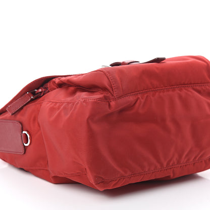 Prada Tessuto Nylon Saffiano Vela Messenger Fuoco 7 of 8
