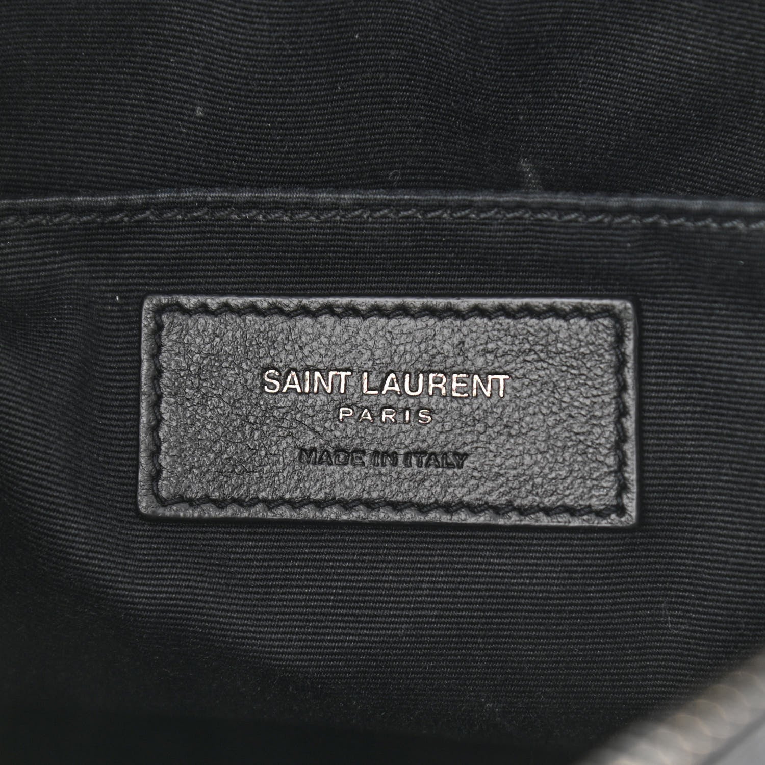 Saint Laurent Calfskin Matelasse Monogram Lou Camera Bag Black 8 of 10