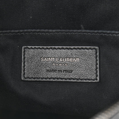 Saint Laurent Calfskin Matelasse Monogram Lou Camera Bag Black 8 of 10