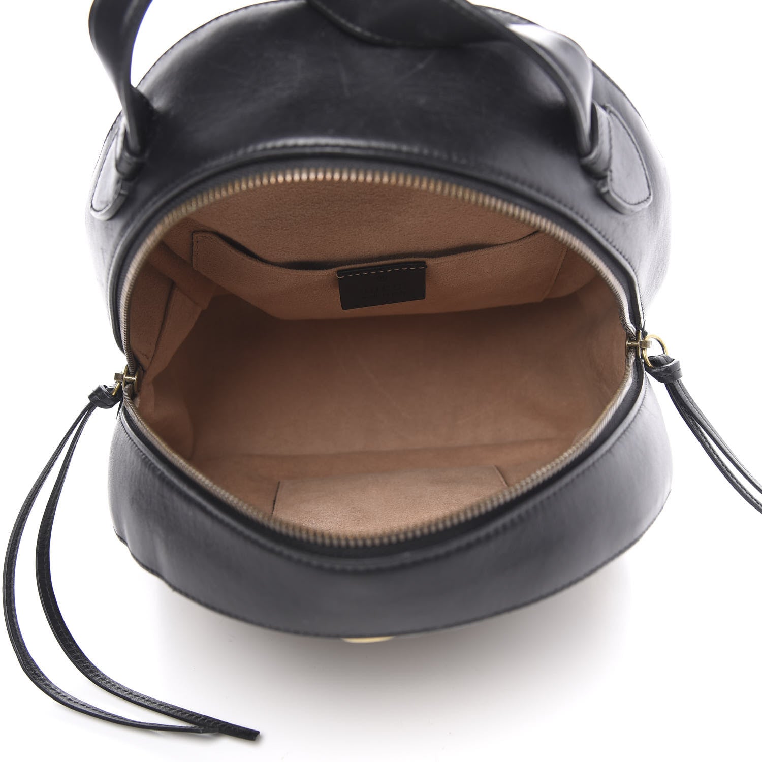 Gucci Calfskin Matelasse Animal Studs GG Marmont Dome Backpack Black 4 of 12