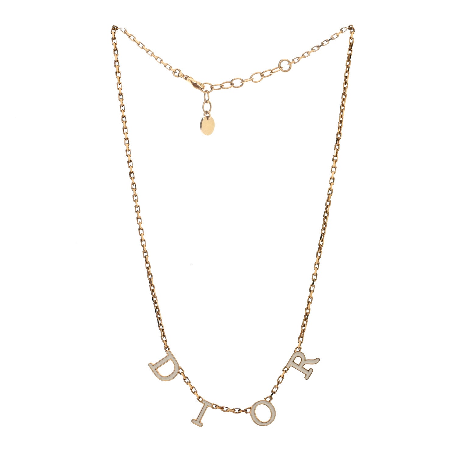 Christian Dior Metal Lacquer Dio(r)evolution Necklace Gold 3 of 5