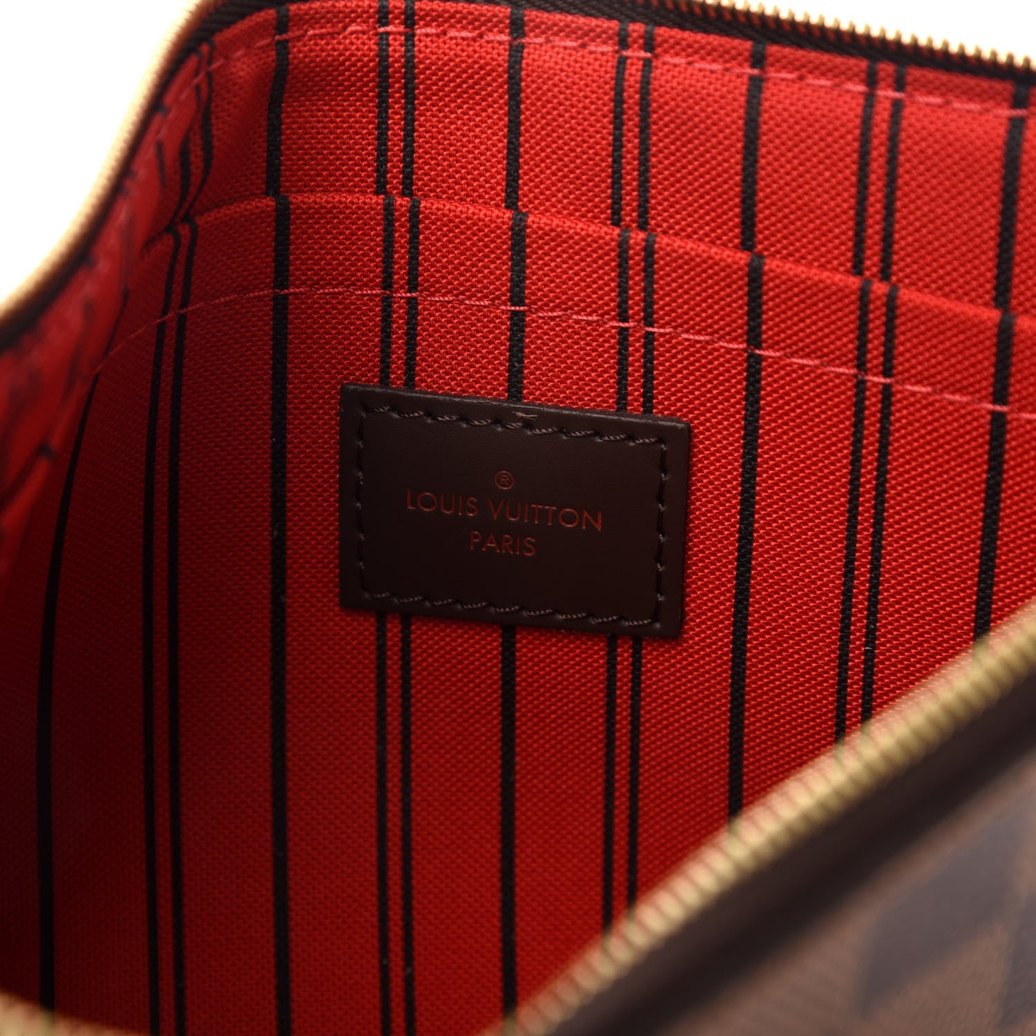 Louis Vuitton Damier Ebene Neverfull MM GM Pochette 8 of 10