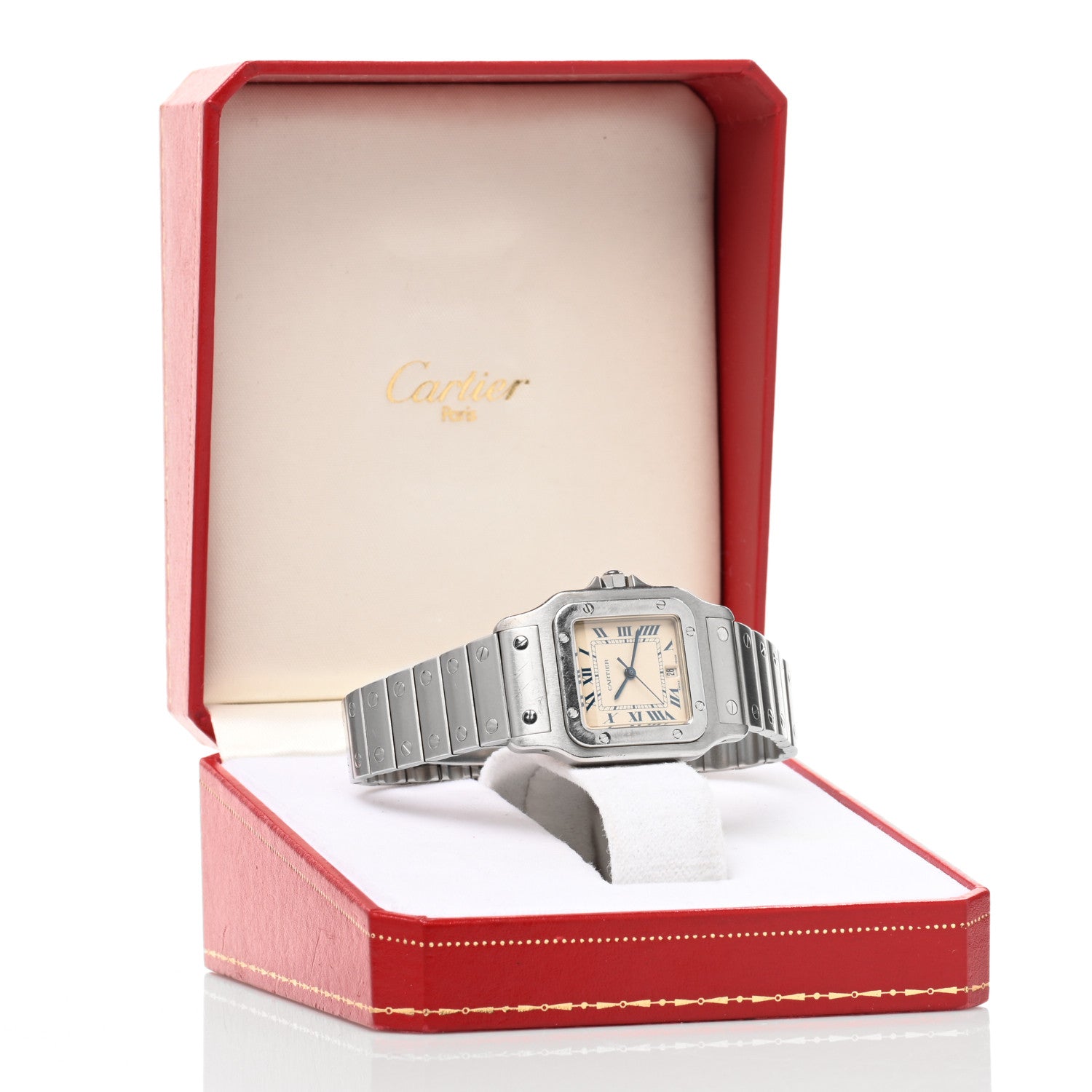 Cartier Stainless Steel 29mm Santos De Cartier Galbee Quartz Watch 5 of 5