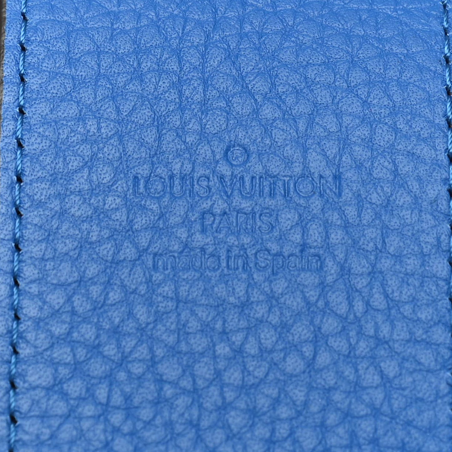 Taurillon Bandouliere Shoulder Strap Blue