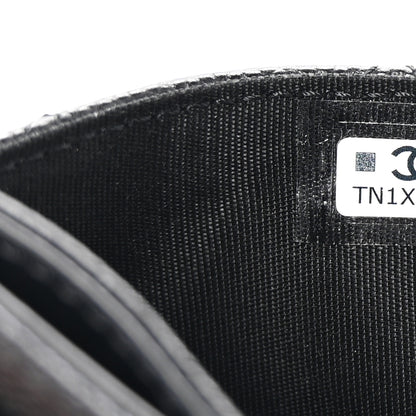 Chanel Caviar Quilted Studded CC Card Holder Black 8 of 9