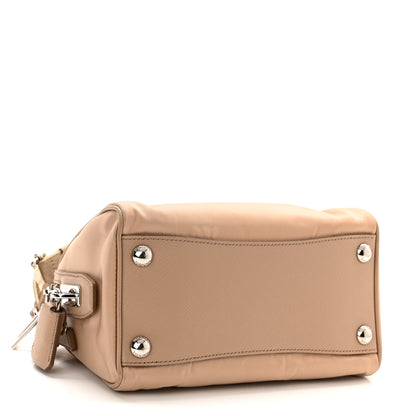 Prada Tessuto Nylon Saffiano Re-Edition 2005 Top Handle Crossbody Bag Cammeo 4 of 11