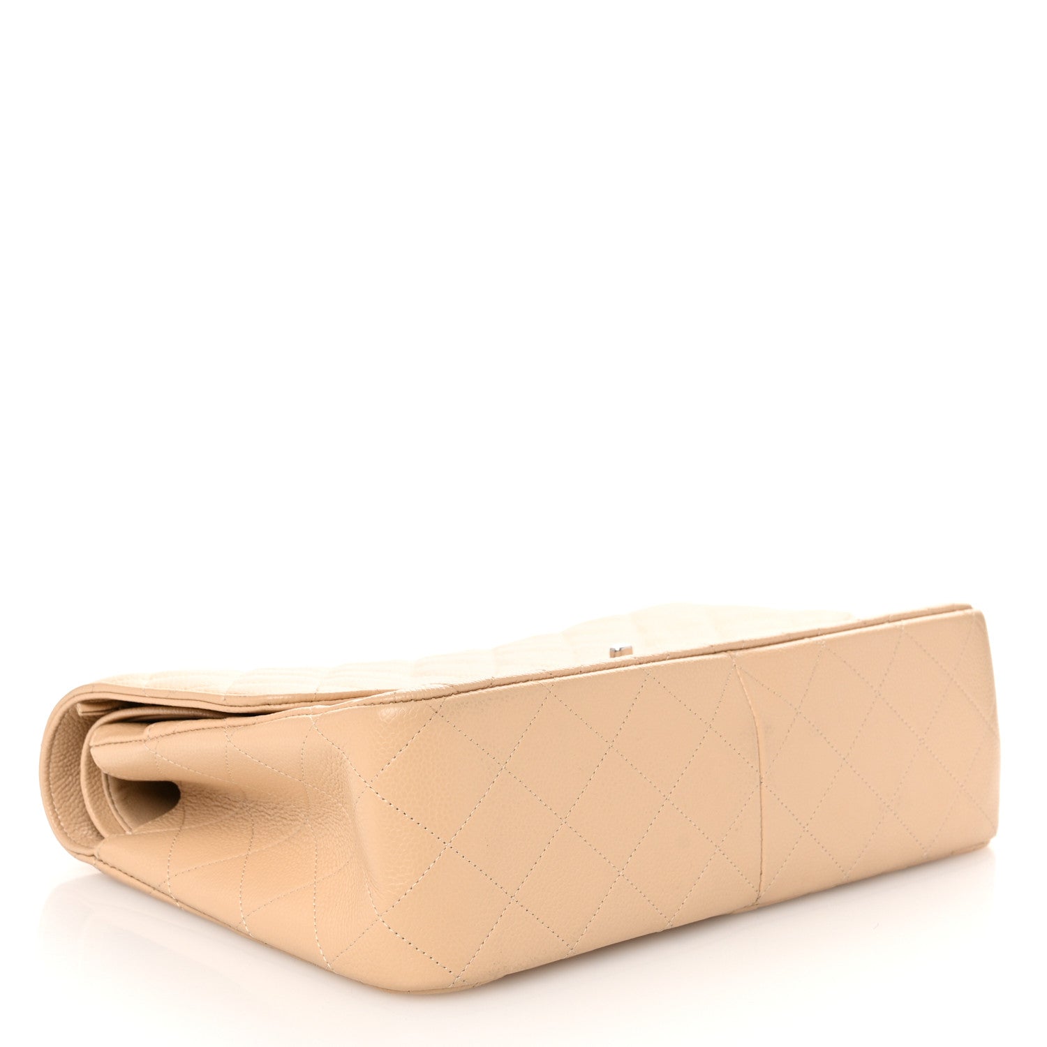 Chanel Caviar Quilted Jumbo Double Flap Beige 4 of 10