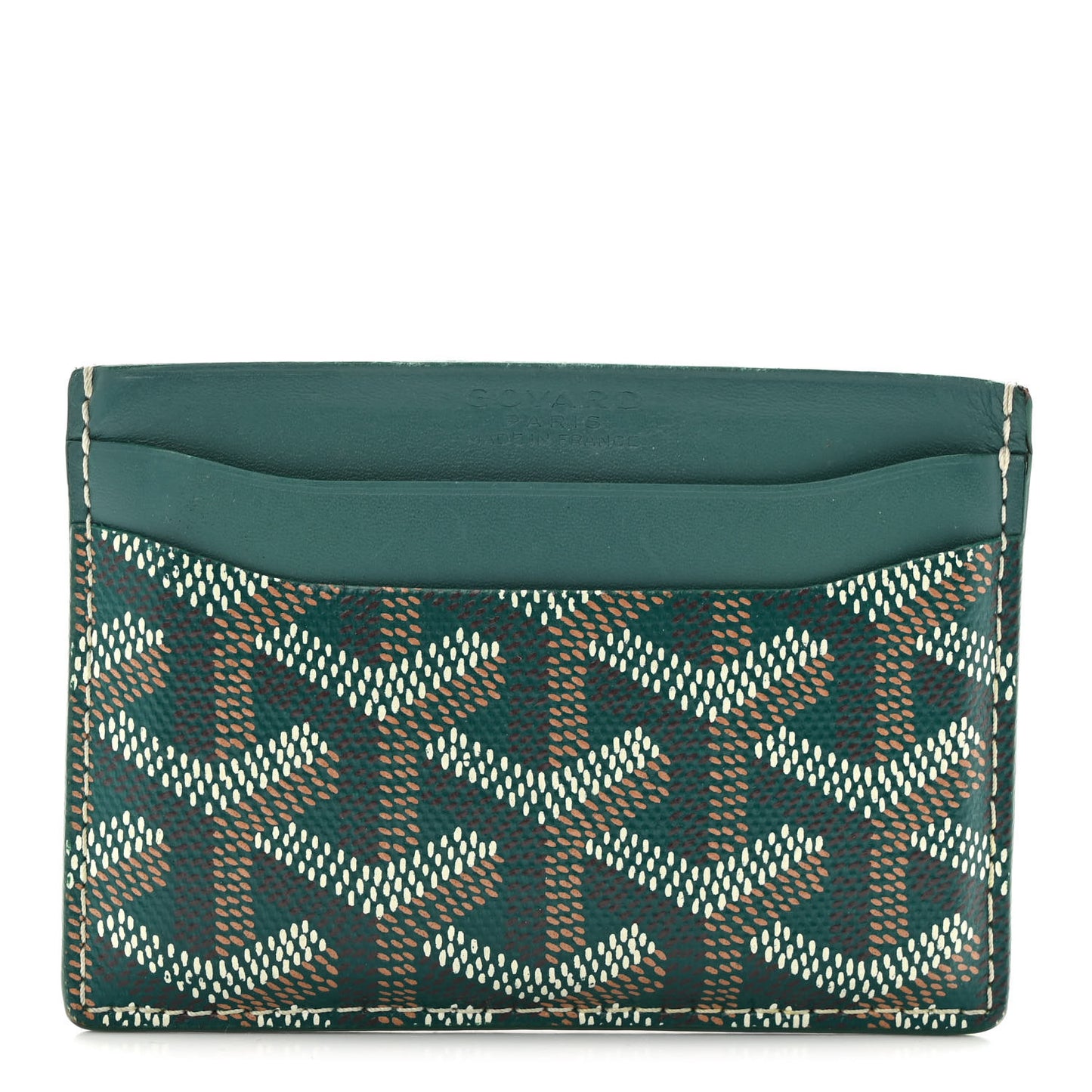 Goyardine Saint Sulpice Card Holder Green
