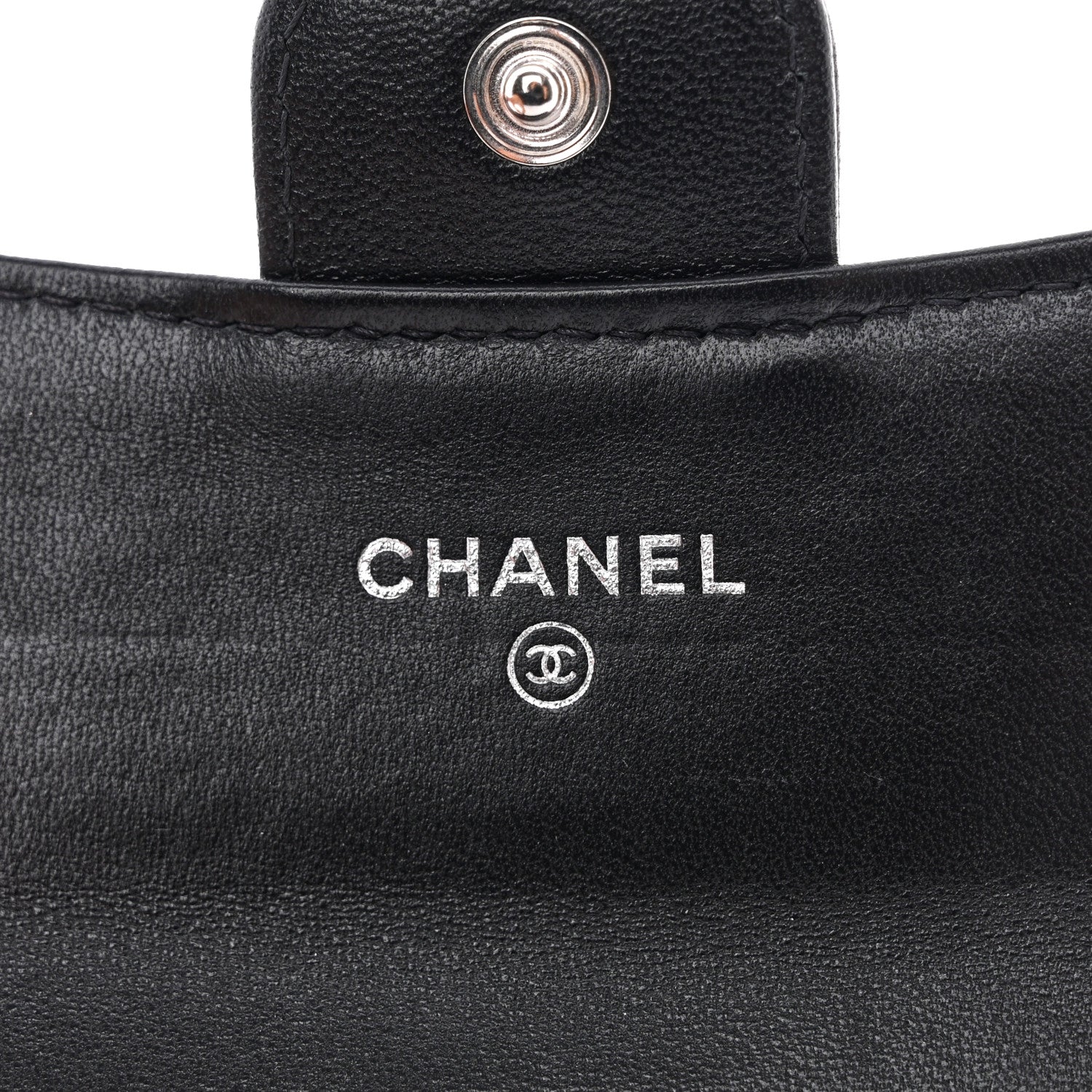 Chanel Lambskin Quilted Flap Card Holder Wallet So Black 6 of 11