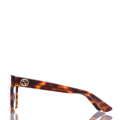 Gucci Acetate Square Frame Sunglasses GG0029S Tortoise 3 of 6