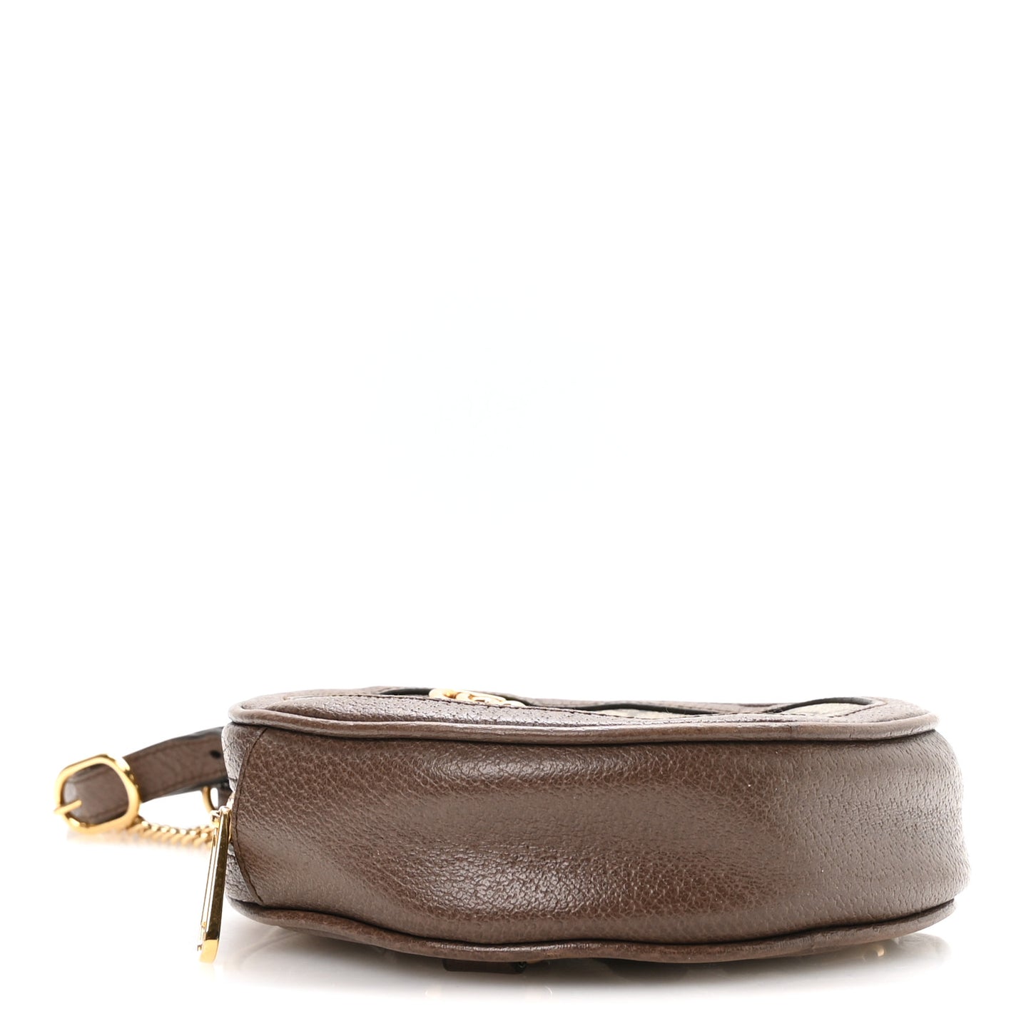 GG Supreme Monogram Web Mini Ophidia Round Backpack Brown