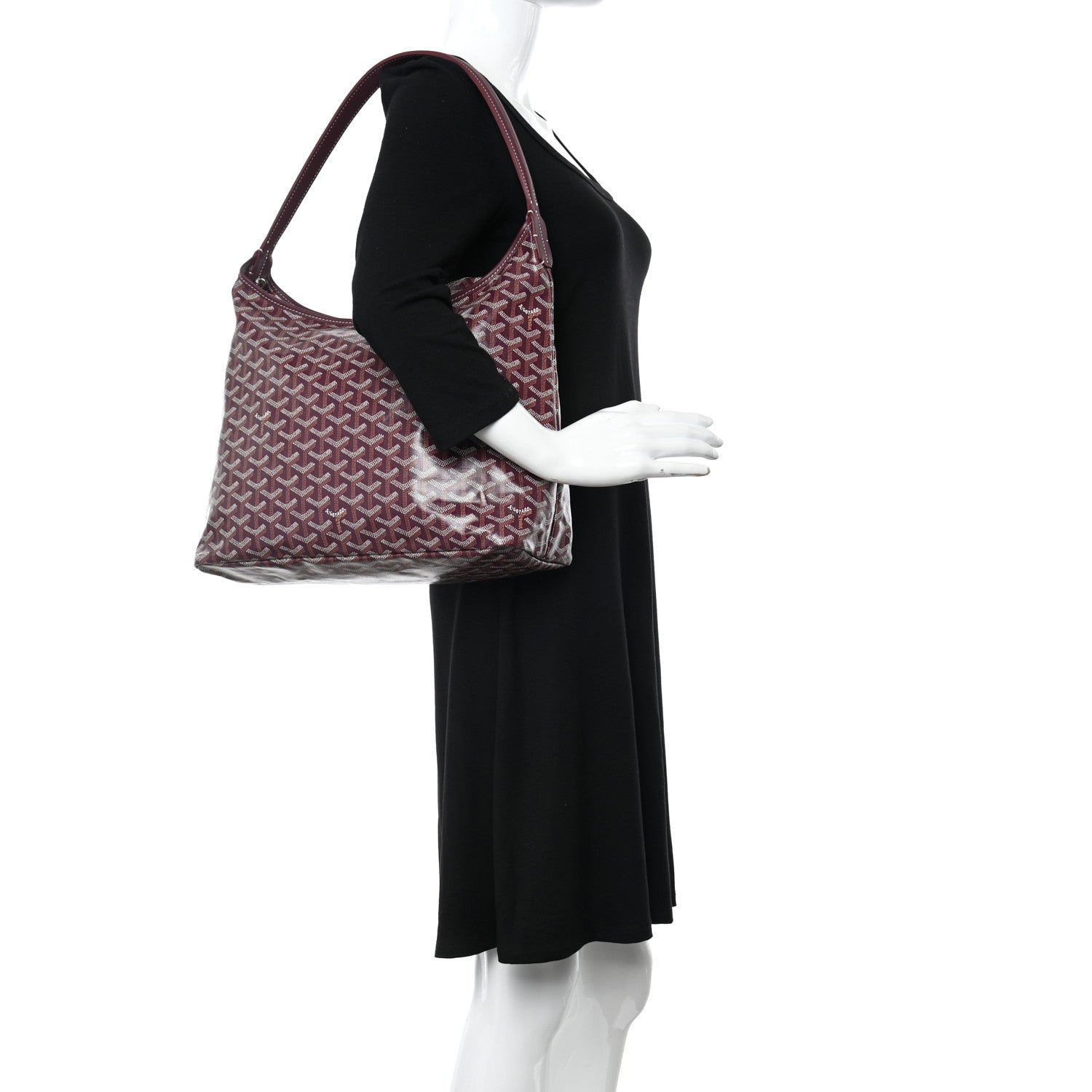 Goyard Goyardine Boheme Hobo Burgundy 2 of 10