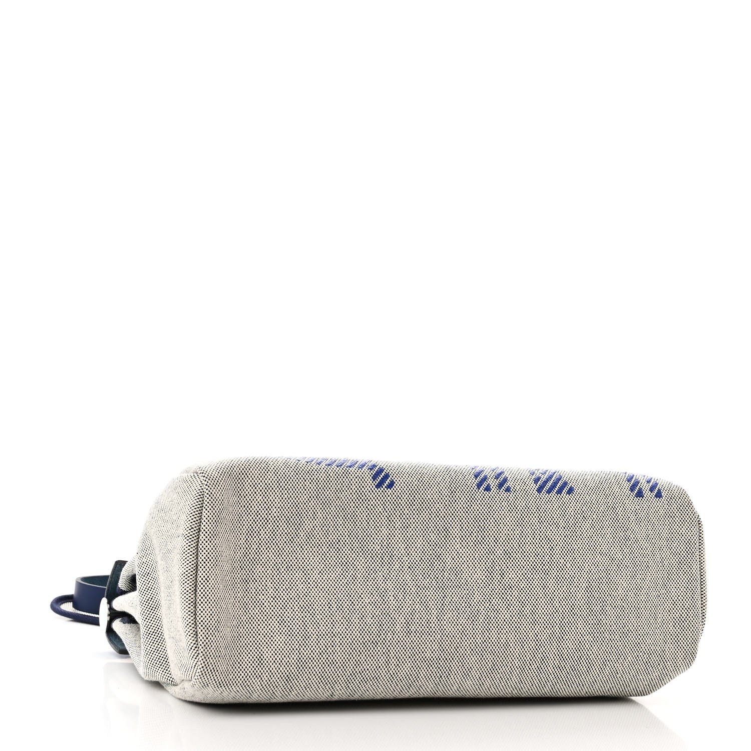 Hermes Vache Hunter Toile H Brides de Gala Herbag Zip Retourne 31 PM Bleu De France Ecru Black 5 of 12