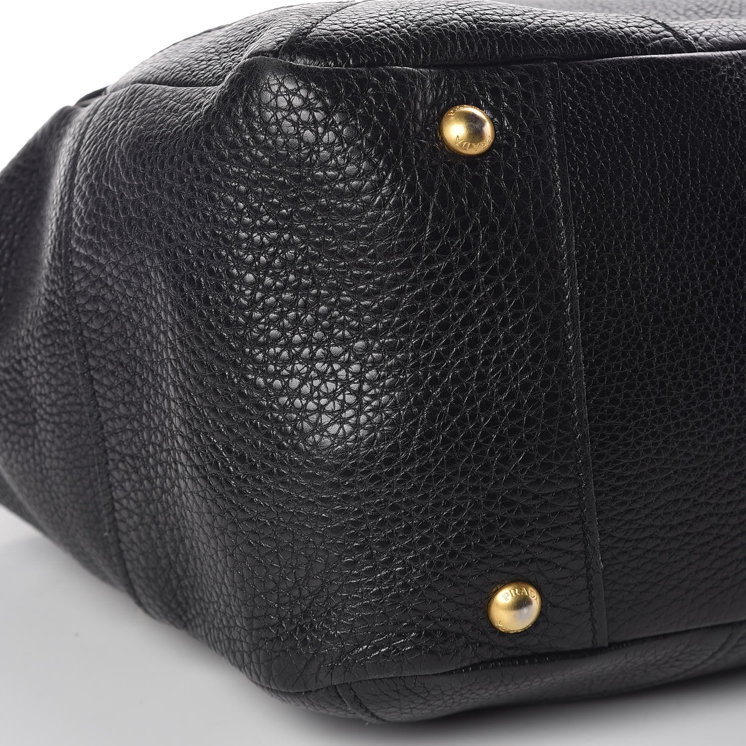 Prada Vitello Daino Shoulder Bag Black 7 of 10