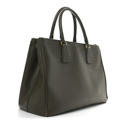 Prada Saffiano Medium Galleria Double Zip Tote Militare 3 of 9