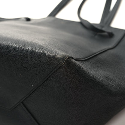 Celine Soft Grained Calfskin Small Belt Cabas Phantom Black 9 of 14