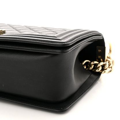 Chanel Calfskin Quilted Medium Boy Flap Black 10 of 10