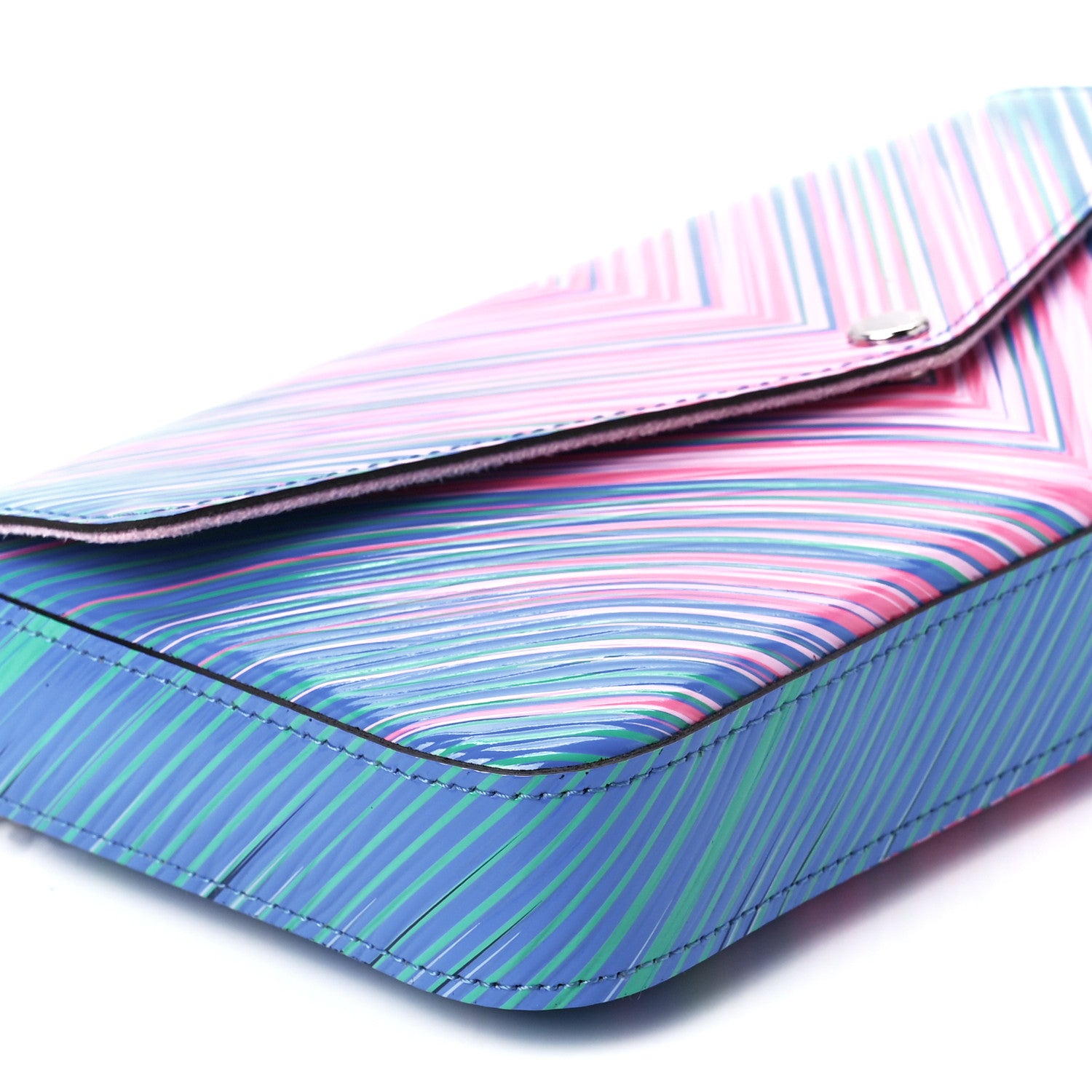 Louis Vuitton Epi Tropical Pochette Felicie Blue Rose 15 of 16