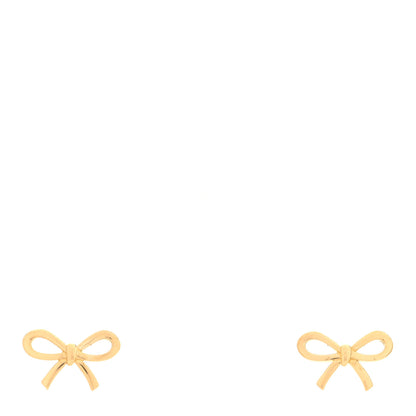 Tiffany 18K Yellow Gold Bow Earrings 1 of 4