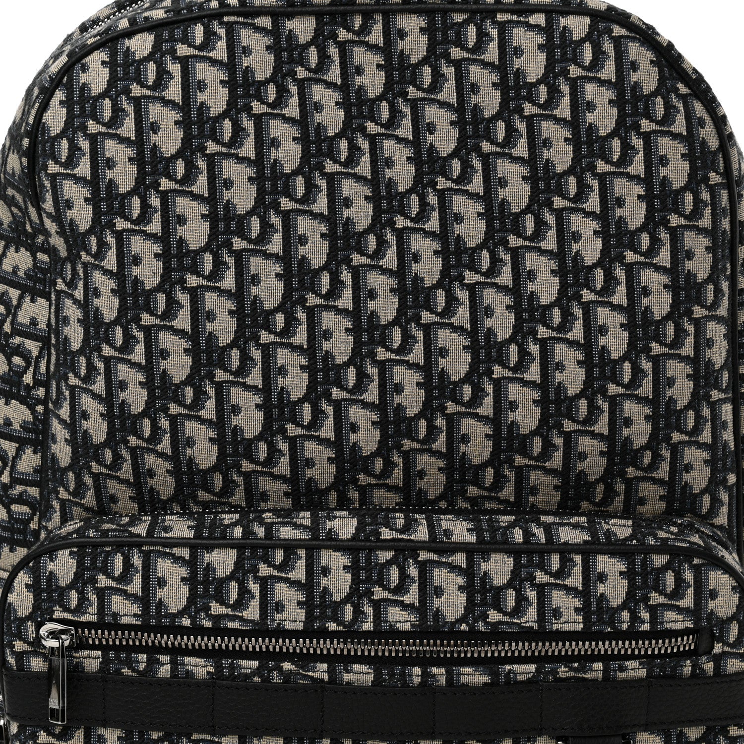 Christian Dior Oblique Calfskin Rider Backpack Beige Black 7 of 10