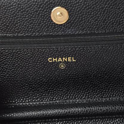 Chanel Caviar Quilted Wallet On Chain WOC Black 8 of 11