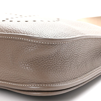 Hermes Taurillon Clemence Evelyne III PM Etoupe 10 of 10