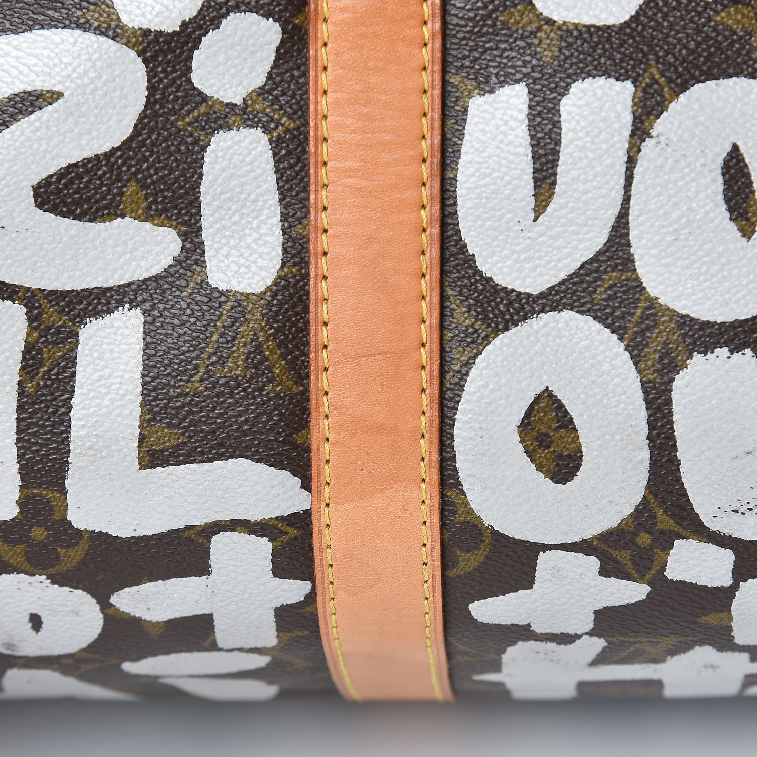 Louis Vuitton Graffiti Keepall 50 Silver 20 of 28